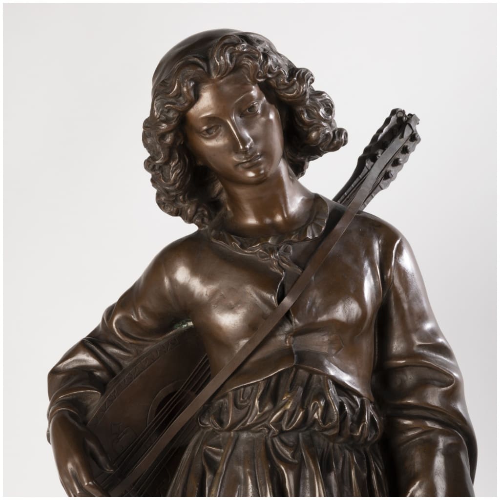 Alexandre Falguière (1831-1900), Mignon, bronze et marbre, XIXe 8
