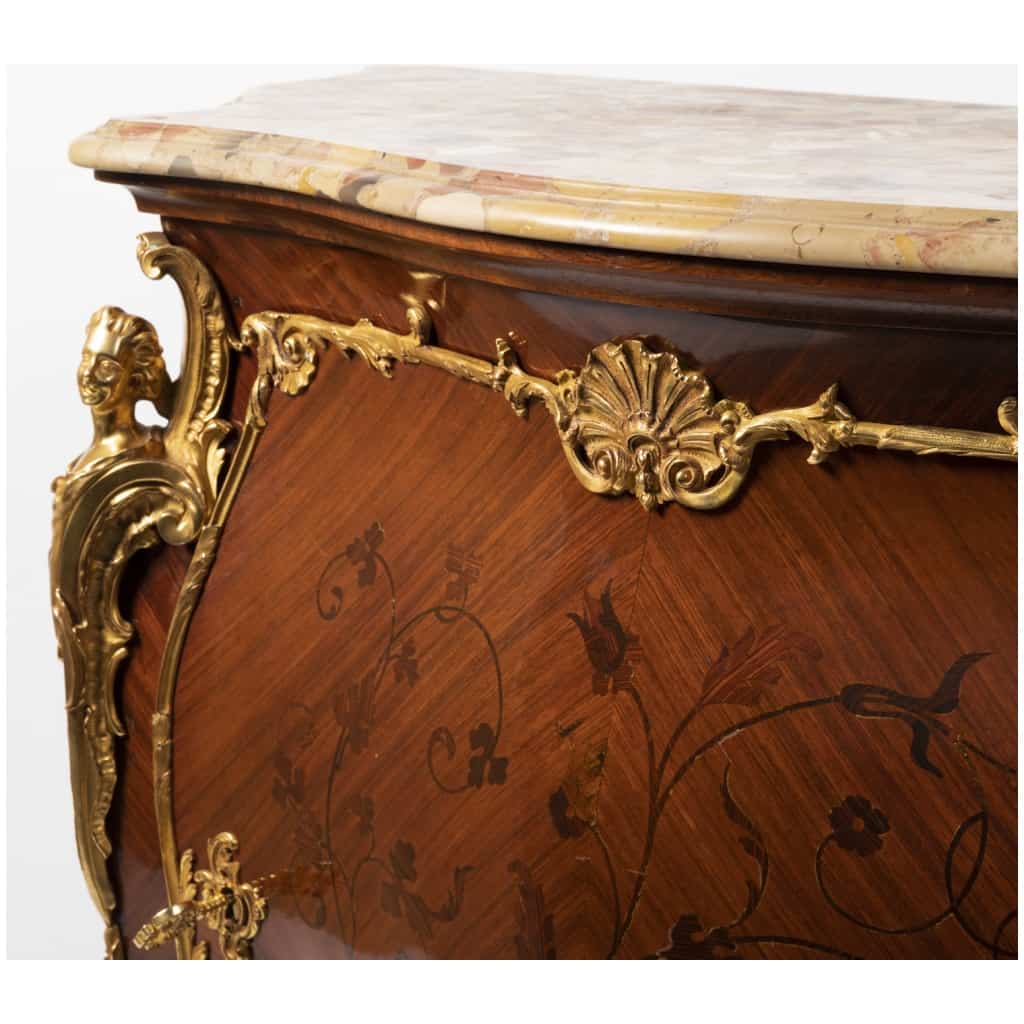 Paul Sormani (1817-1866), furniture at support height in precious wood marquetry, XIXand 9