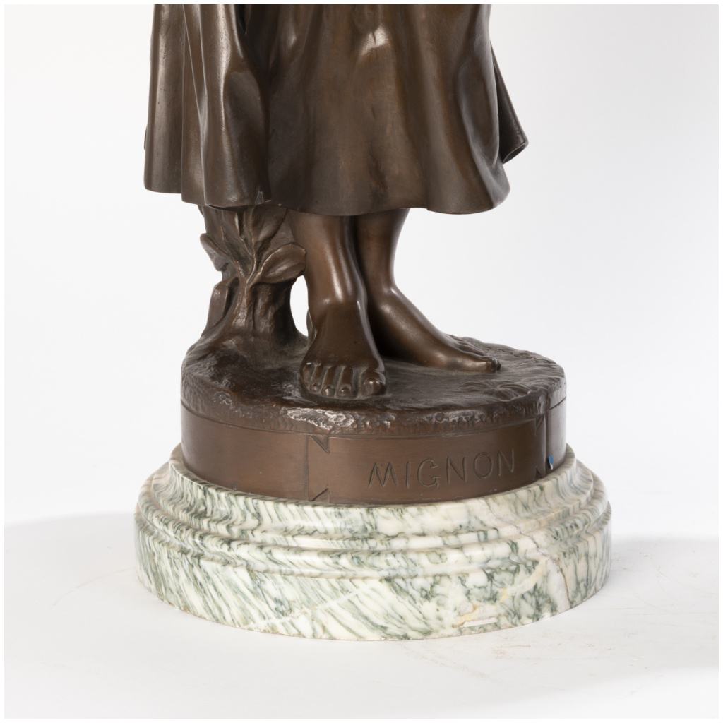 Alexandre Falguière (1831-1900), Mignon, bronze et marbre, XIXe 10