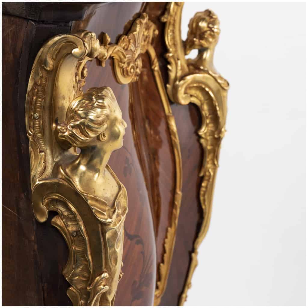 Paul Sormani (1817-1866), furniture at support height in precious wood marquetry, XIXand 11