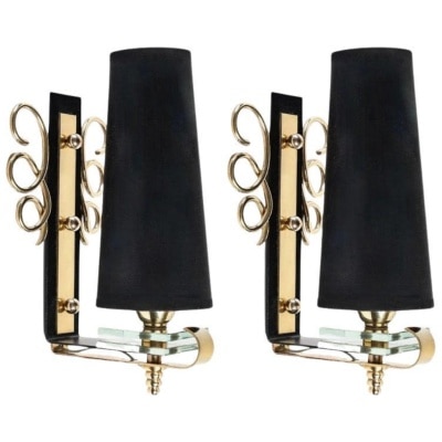 1950 Pair of Sconces Les Ateliers Petitot