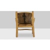 Fauteuil de style Brutaliste en orme et peau de chèvre, années 1970 17