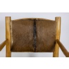 Fauteuil de style Brutaliste en orme et peau de chèvre, années 1970 18