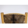 Fauteuil de style Brutaliste en orme et peau de chèvre, années 1970 20