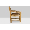 Fauteuil de style Brutaliste en orme et peau de chèvre, années 1970 24