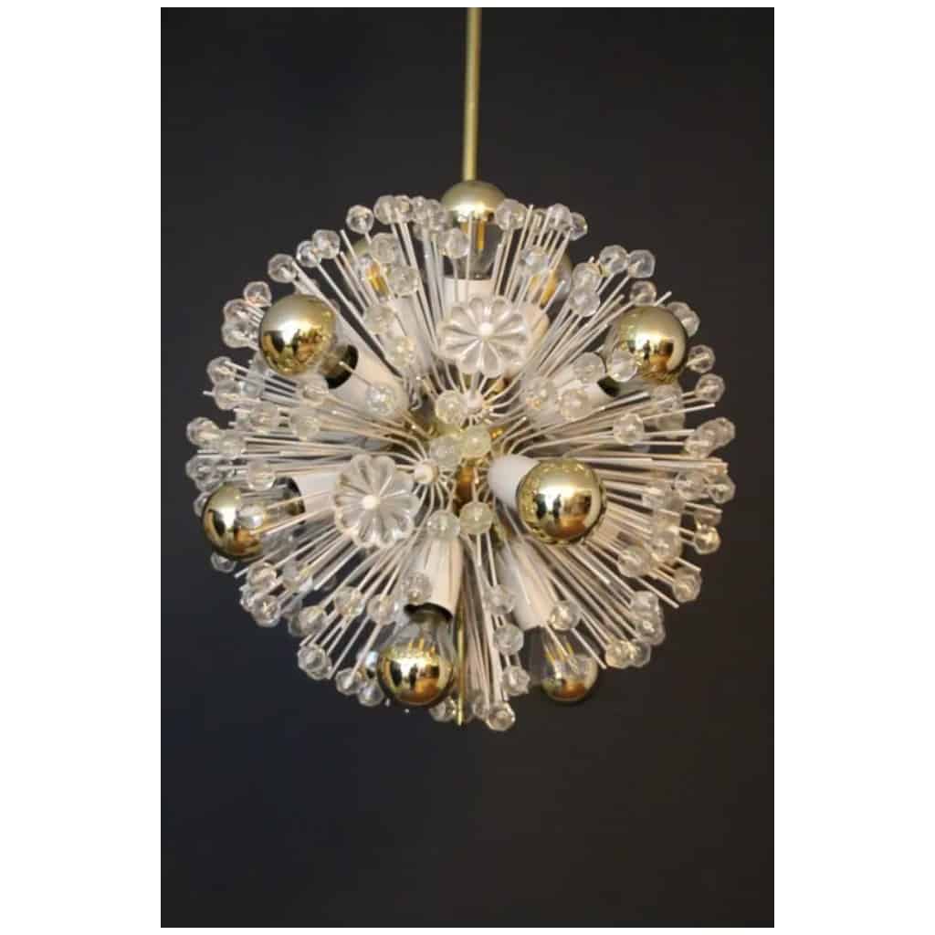 Lustre spoutnik de Emil Stejnar pour Nikoll 35 cm 18