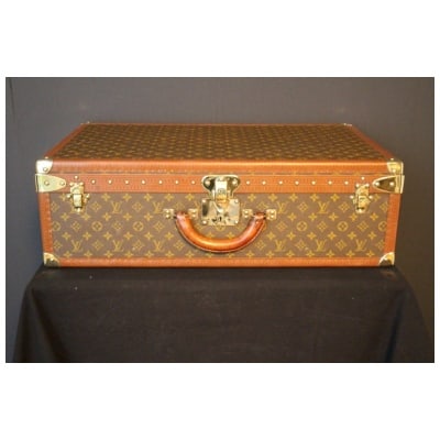 Louis Vuitton trunk, Louis Vuitton suitcase, Vuitton steam trunk, Alzer 70