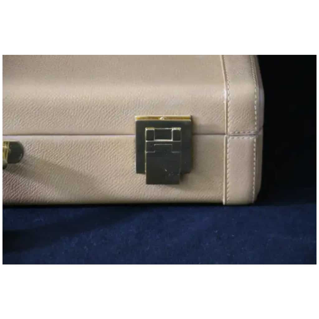 Hermès beige leather briefcase, Hermès attaché case, Hermès 14 bag