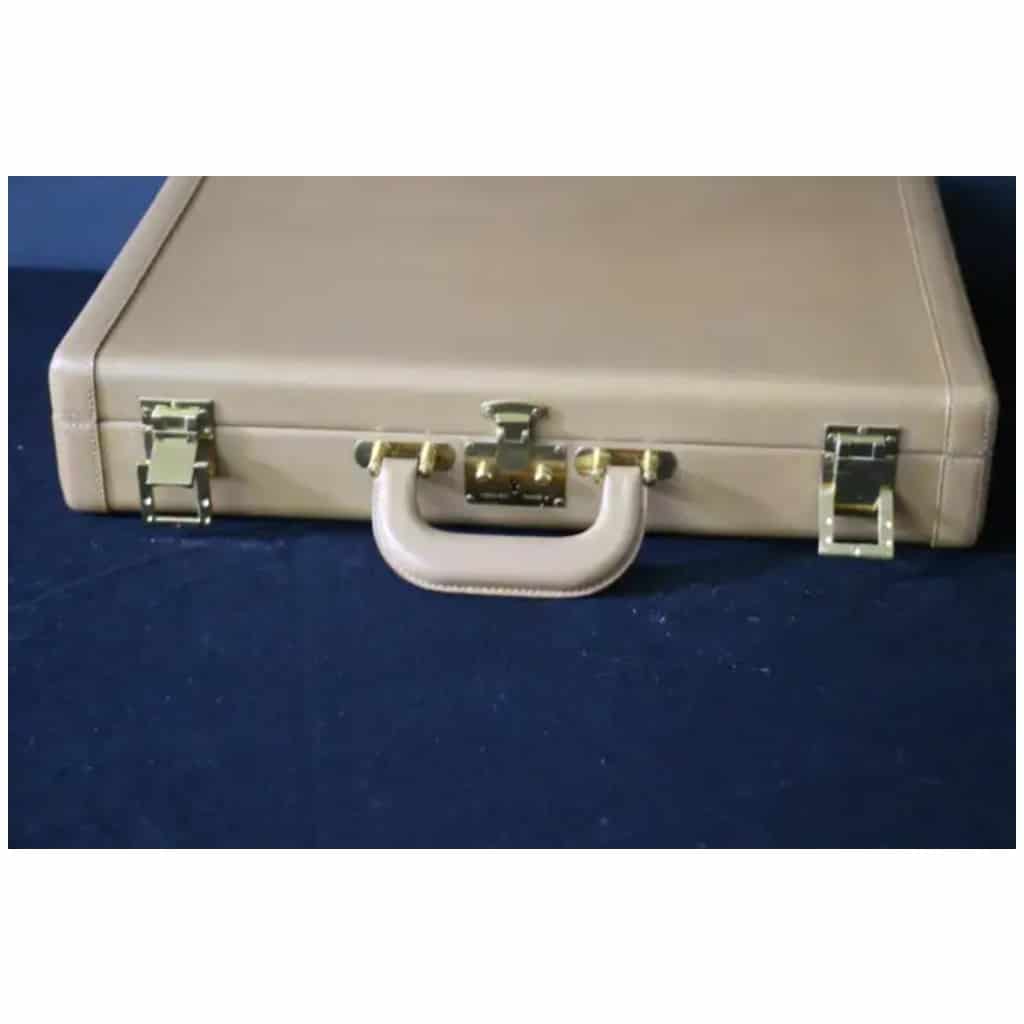 Hermès beige leather briefcase, Hermès attaché case, Hermès 16 bag