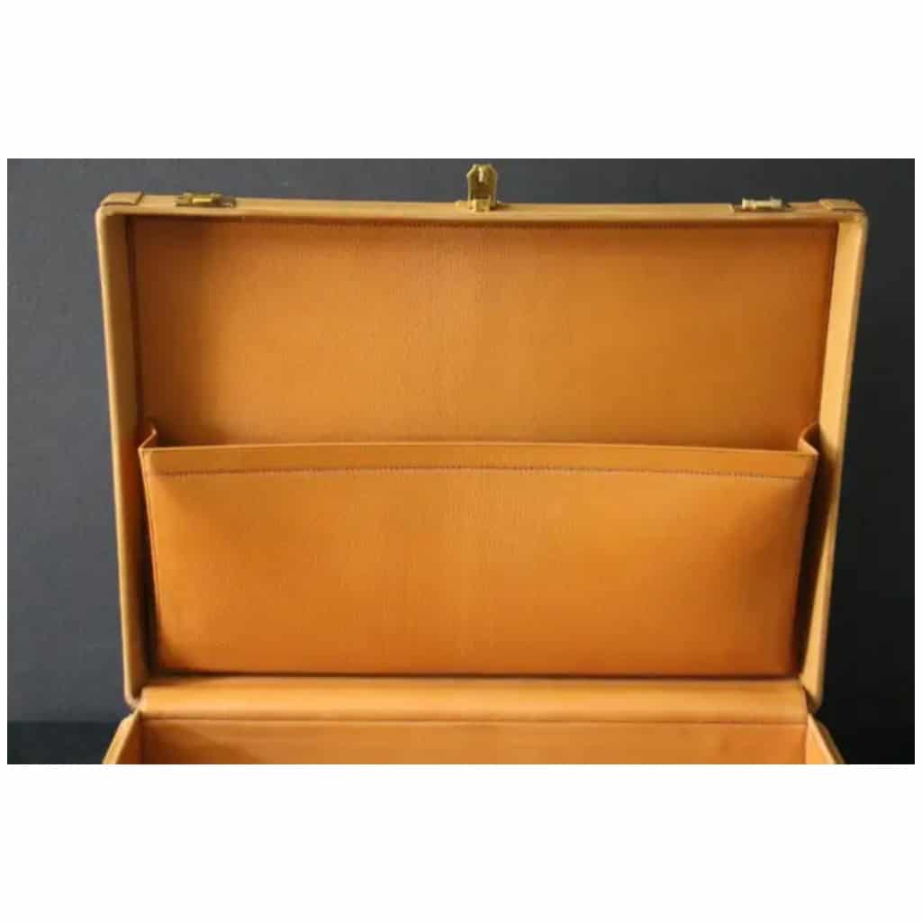 Porte-documents en cuir beige Hermès, Attaché-case Hermès, Sac Hermès 20