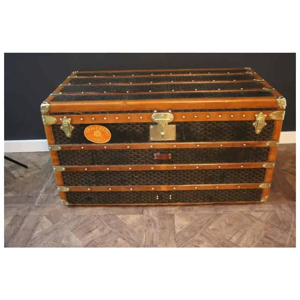 Goyard mail trunk 100 cm from the 1920s 4
