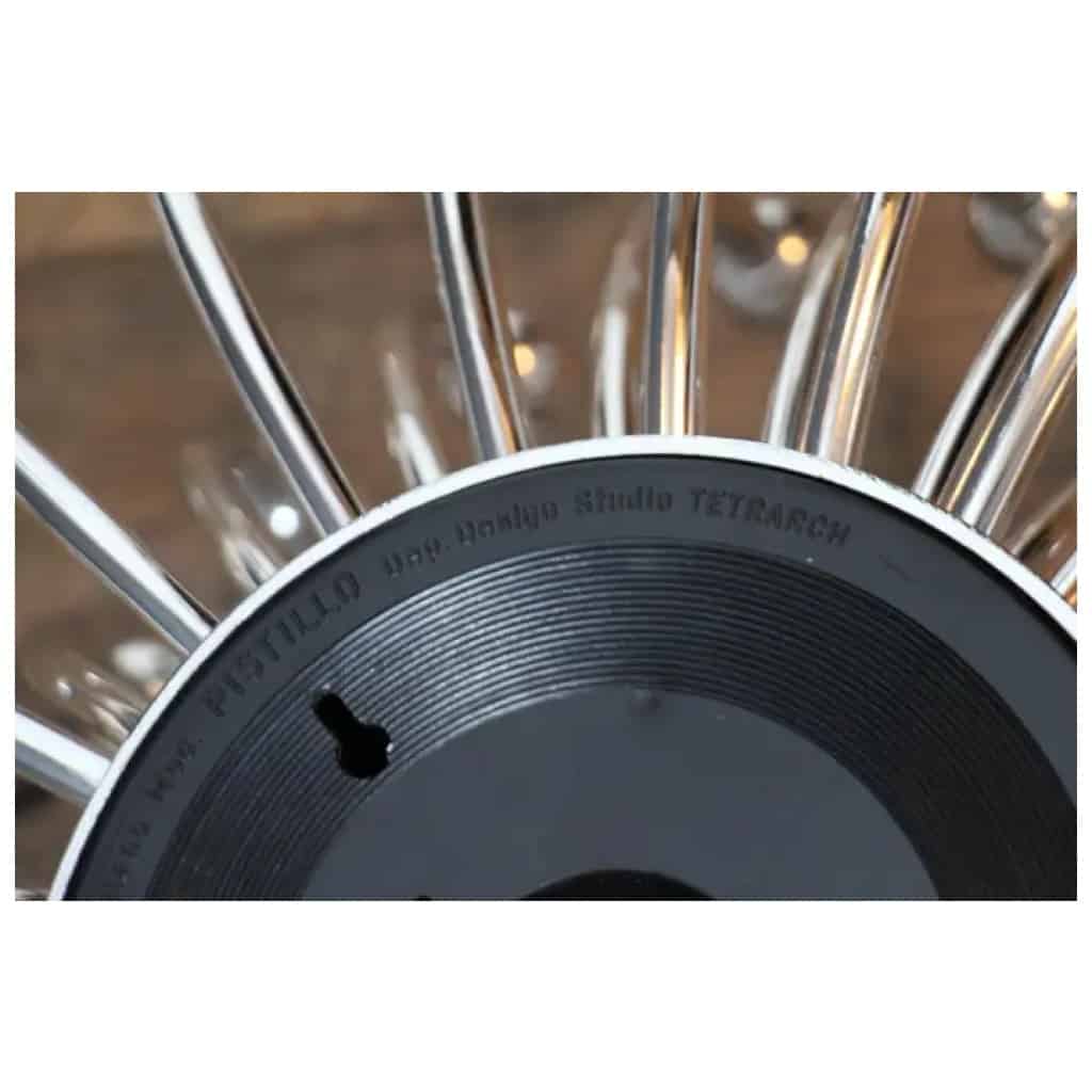 paire de lampes Pistillo argent de 60 cm par Valenti Milano 16