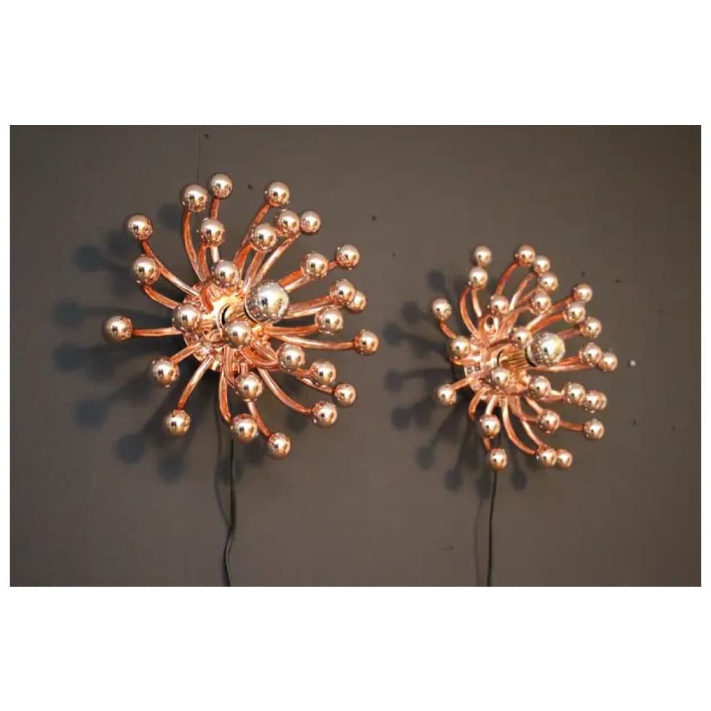 Appliques, plafonniers ou lampes Pustillo or rose de 31 cm par Valenti Milano 5