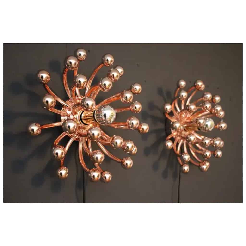 Appliques, plafonniers ou lampes Pustillo or rose de 31 cm par Valenti Milano 11