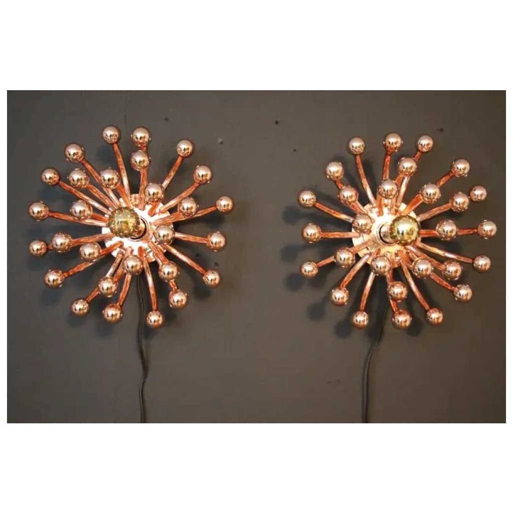Wall lights, ceiling lights or Pustillo lamps rose gold 31 cm by Valenti Milano 15