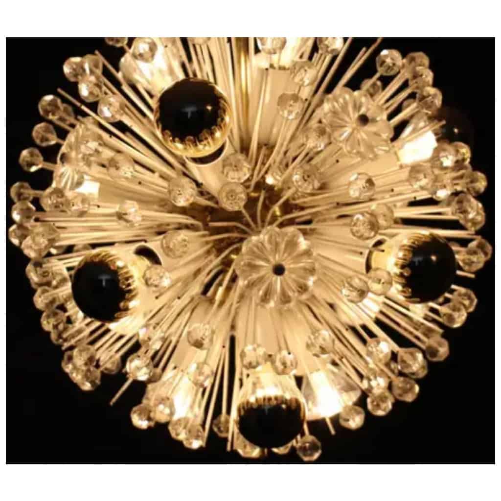 Lustre spoutnik de Emil Stejnar pour Nikoll 35 cm 12