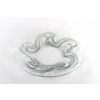 1932 René Lalique – Coupe Calypso Verre Blanc Patiné Bleu Gris 10