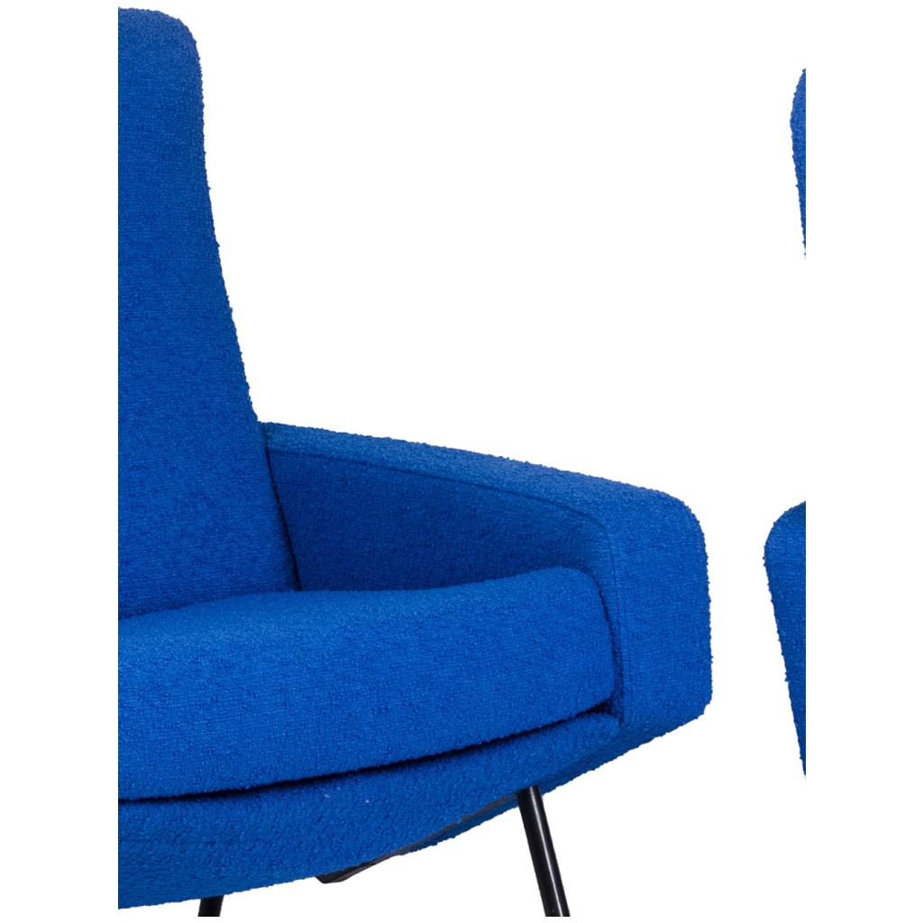 Guariche pour Airborne, Paire de fauteuils « Troïka », années 1950 8