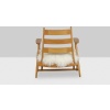Paire de fauteuils « lounge » en hêtre blond. Années 1950 23