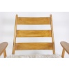 Paire de fauteuils « lounge » en hêtre blond. Années 1950 24