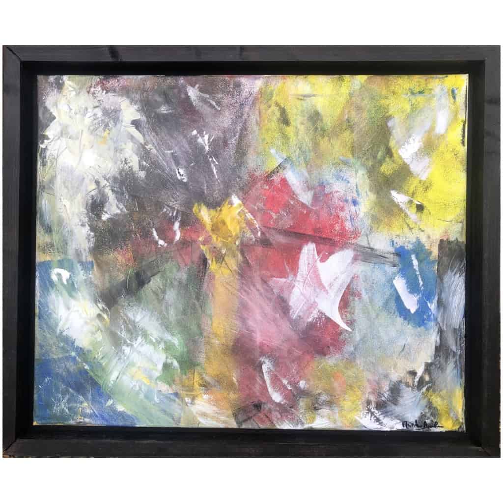 RAVELINE Miroslav Abstract Composition The Carnival of the Animals Oil On Canvas Signed 3