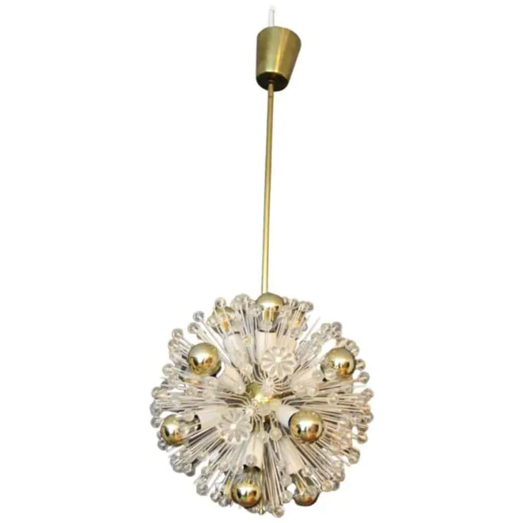 Lustre spoutnik de Emil Stejnar pour Nikoll 35 cm 3