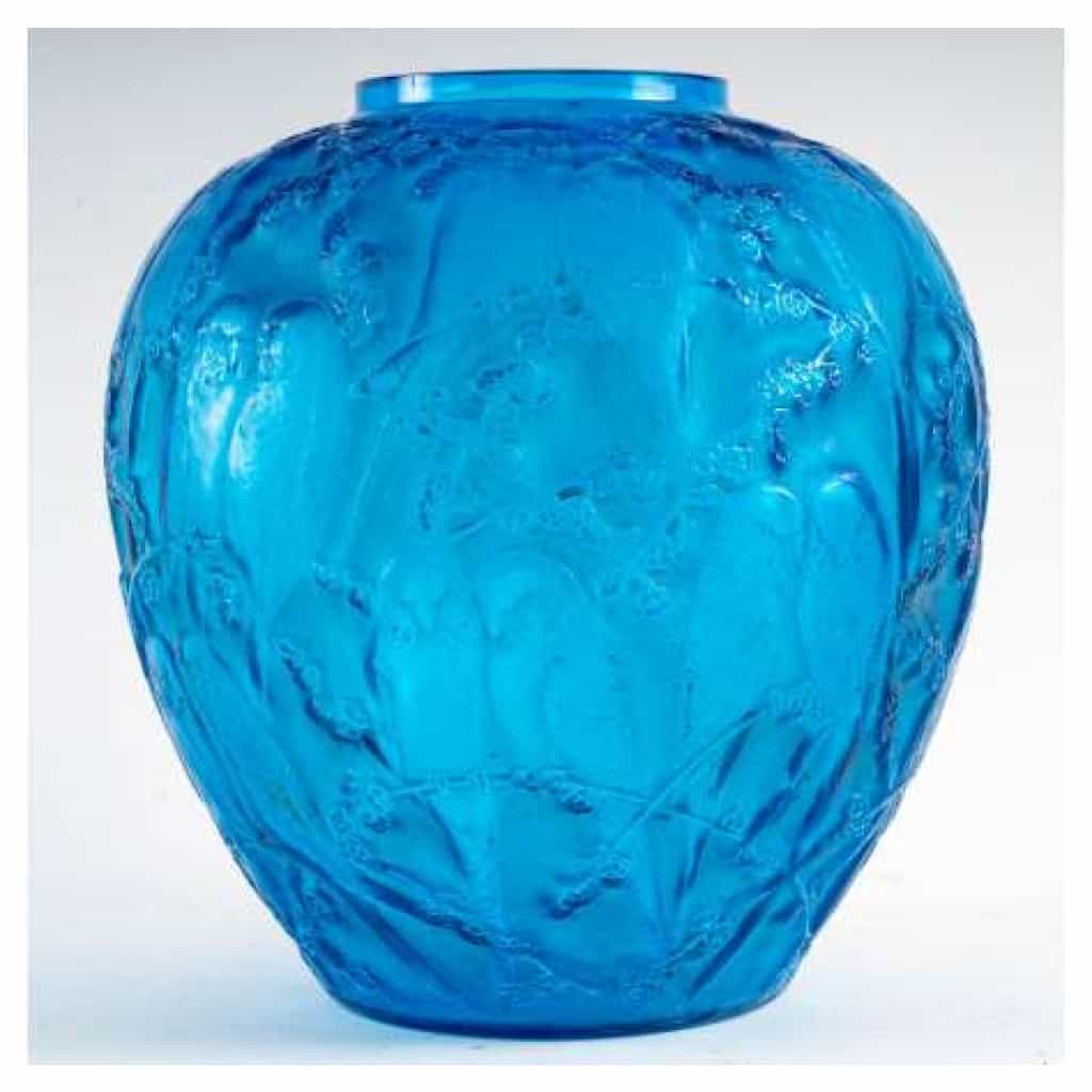 René Lalique (1860-1945) – Vase Aux «perruches» 7