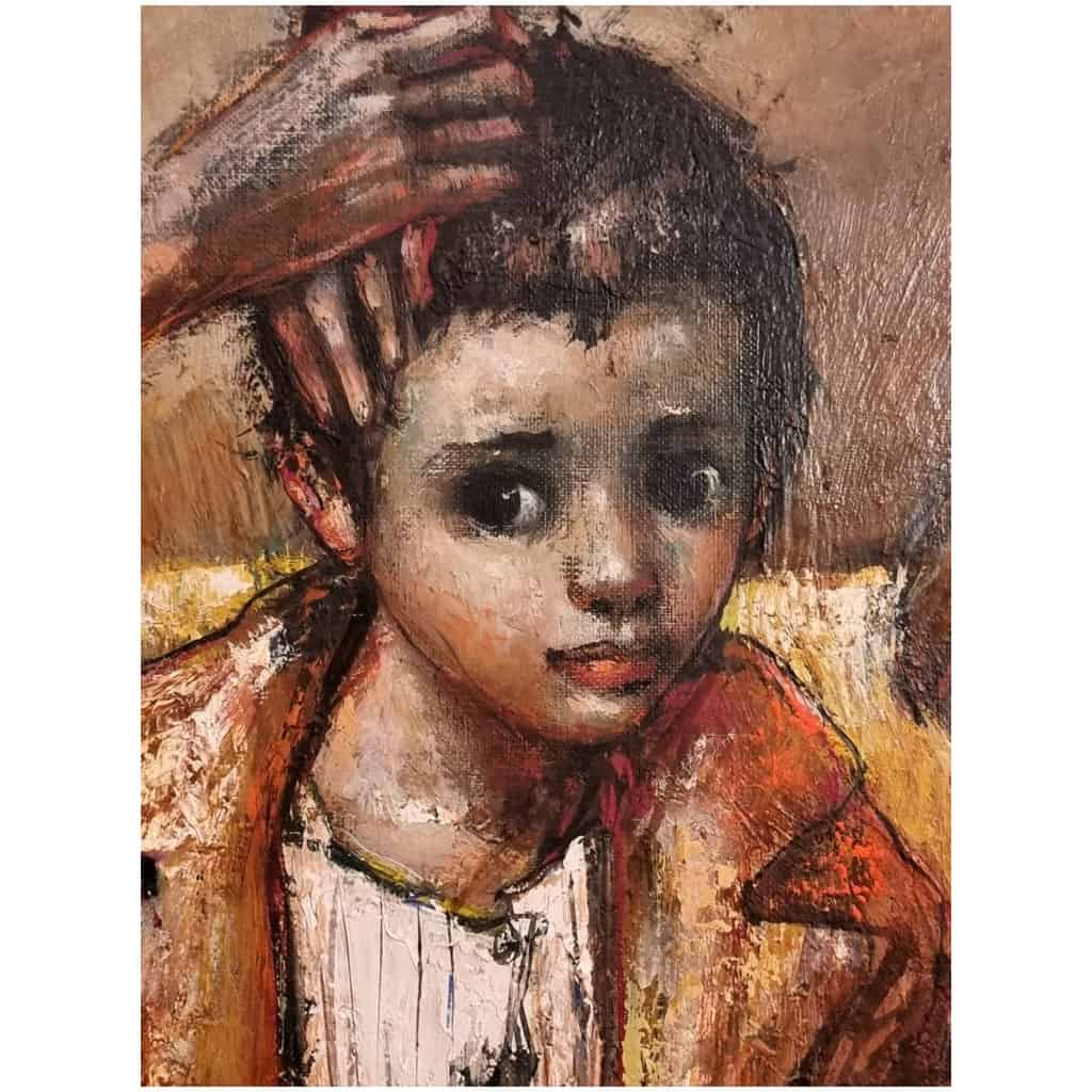 B. Locca (1926 – 1997) – Portrait – Oil On Canvas – 1971 6