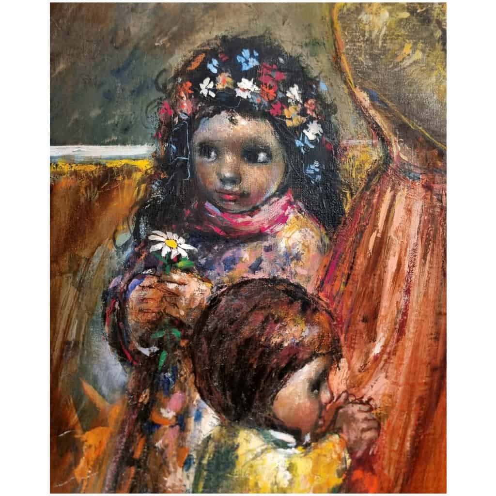 B. Locca (1926 – 1997) – Portrait – Oil On Canvas – 1971 10
