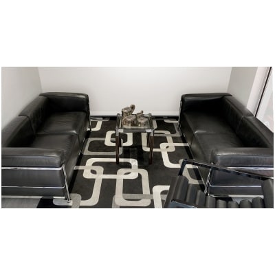 Le Corbusier & Cassina – Paire de Canapés LC3 Cuir Noir