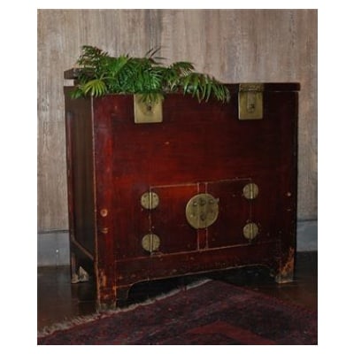 Antique Chinese sideboard 2 doors + 2 trapdoors