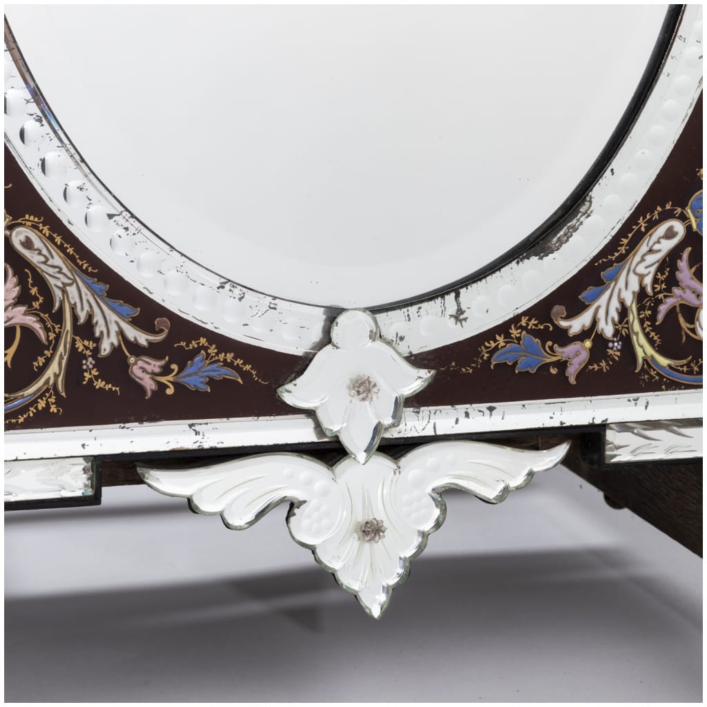 Miroir de Murano polychrome, XIXe 8
