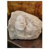 « mère et son enfant » sculpture en marbre 7