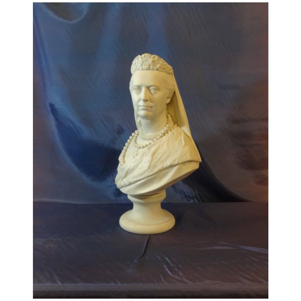 Biscuit Bust Of Victoria Von Baden 5