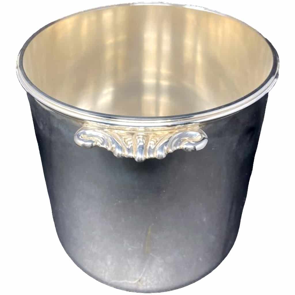 Puiforcat, Silver Metal Champagne Bucket 3