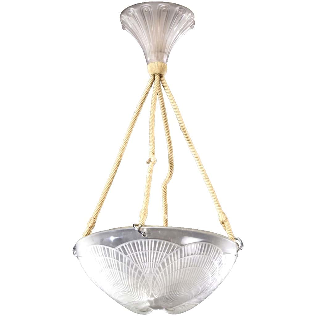Ceiling lamp “Shell shells René LALIQUE (1860-1945) 3