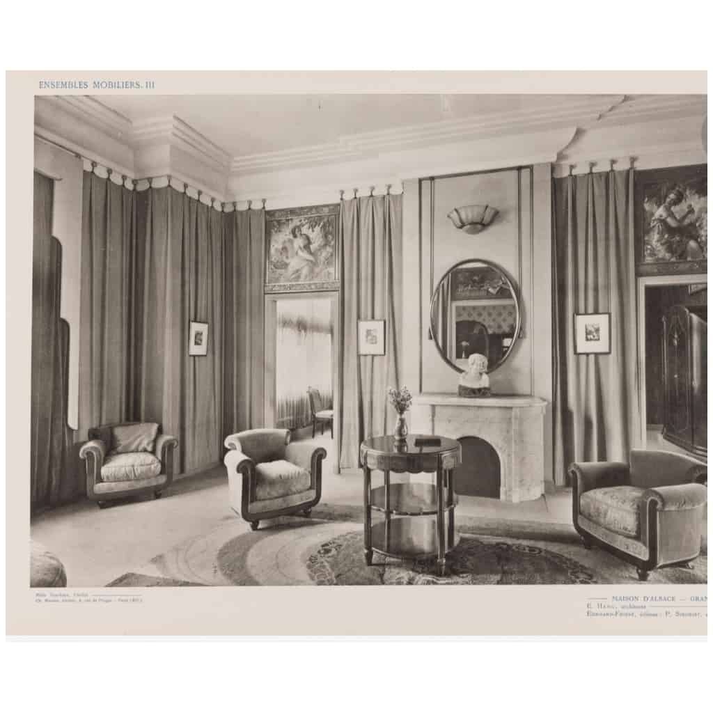 DUFRÊNE (Mauritius). Furniture sets, International Exhibition 1925—3 albums 4