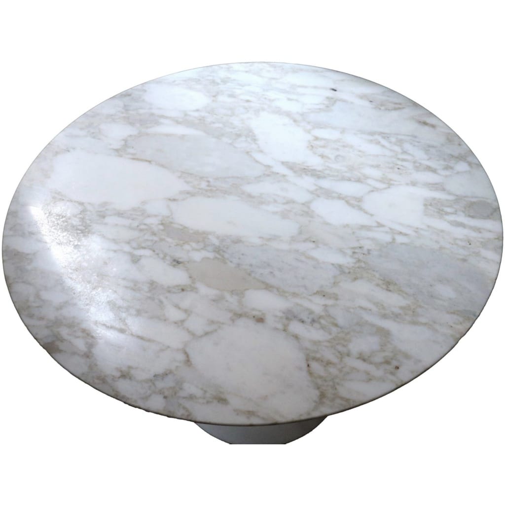 Table Saarinen en marbre Calacatta ronde 91 cm 4