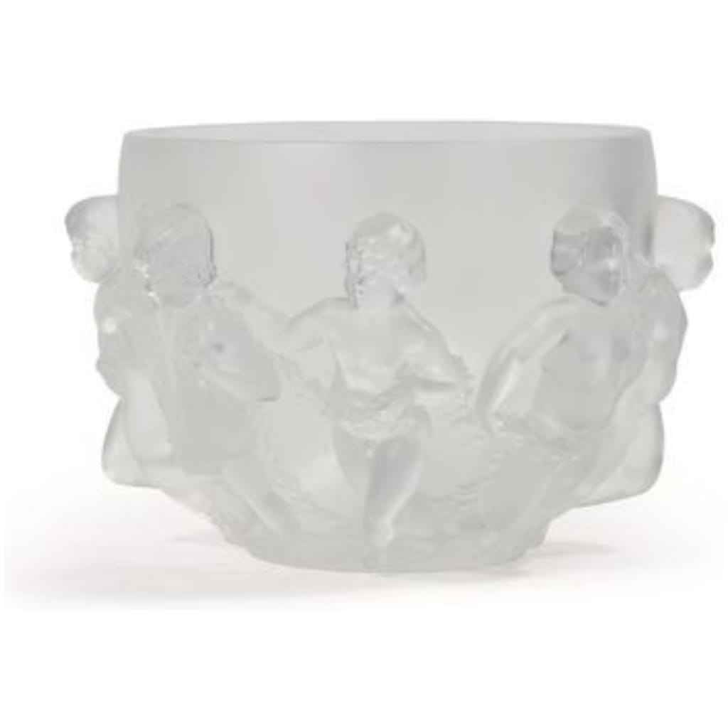 LALIQUE CRYSTAL “Luxembourg” model vase. 4