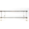 1970 Lucite and brass coffee table by Pierre Vandel 7