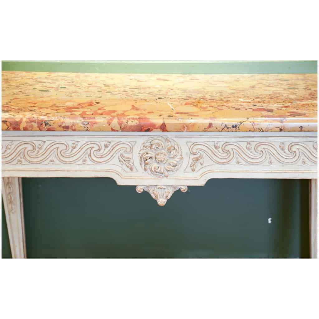 Console Louis XVI en bois peint. 18ème siècle. 7