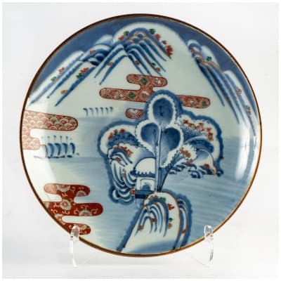 Grande Coupe Ronde Japonaise en Porcelaine