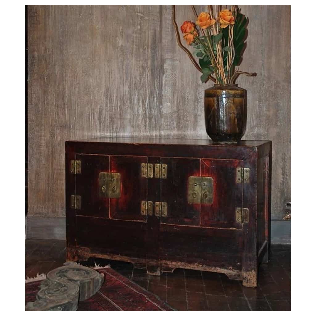 Old Chinese elm base cabinet 3