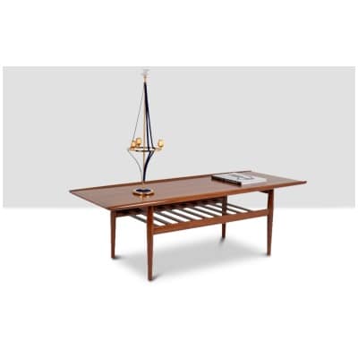 Grete Jalk pour Glostrup. Table basse « GJ106 » en teck. Années 1960. 3