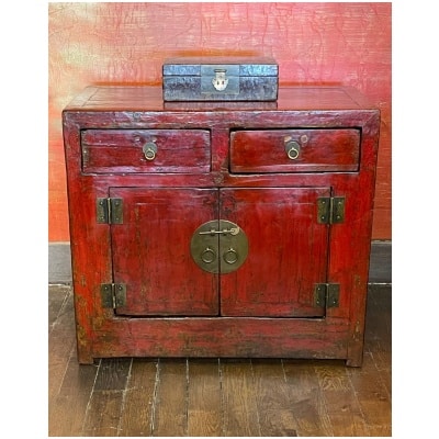 Antique Chinese sideboard 2 doors + 2 drawers