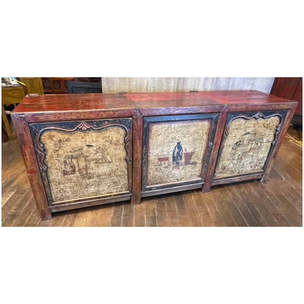 Old Chinese sideboard 3 doors 4