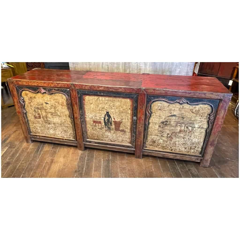 Old Chinese sideboard 3 doors 7