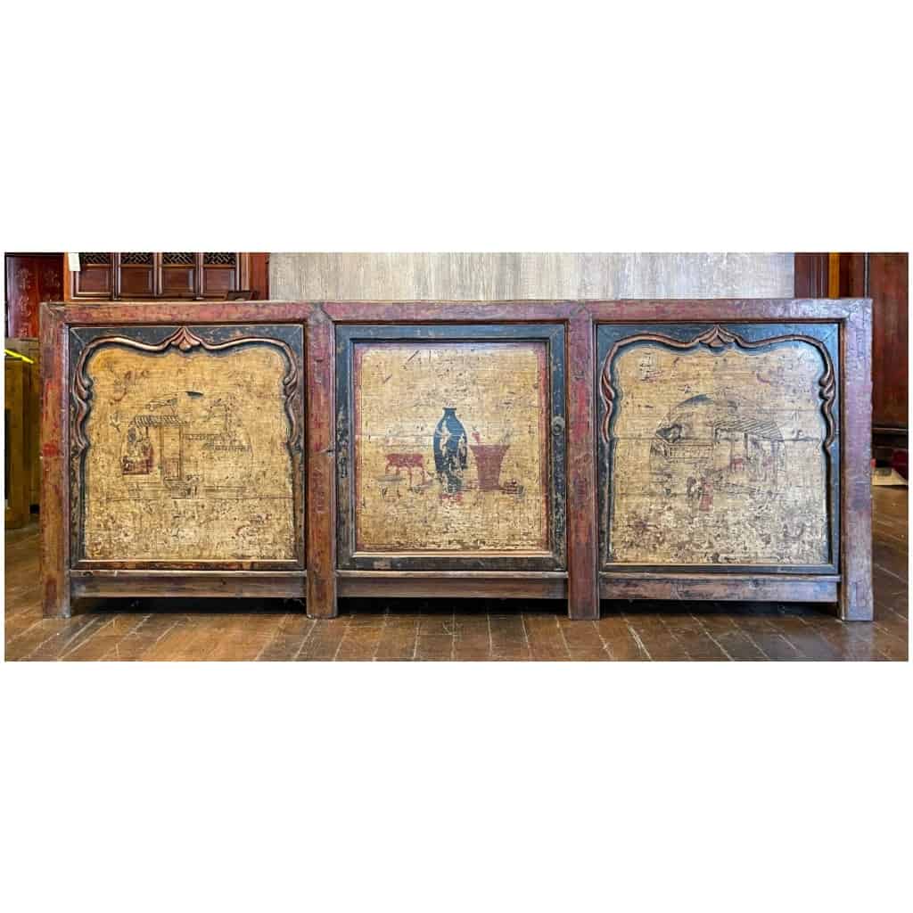 Old Chinese sideboard 3 doors 9