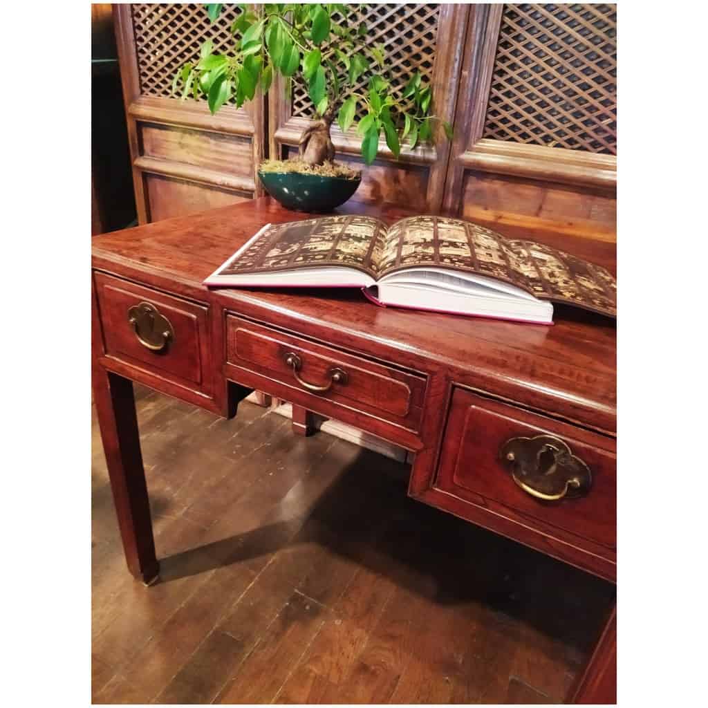 Bureau ancien chinois en orme 5