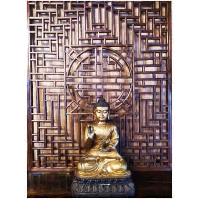 Bouddha en bronze, antiquité thaïlandaise 3